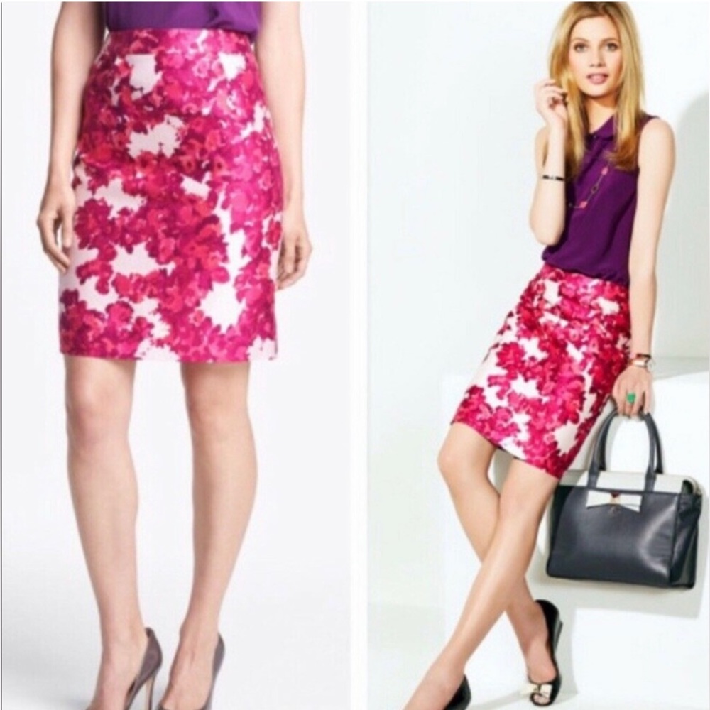 Kate Spade | “Skirt the Rules”| Jordan Pink Floral Pencil Skirt | Women size 2